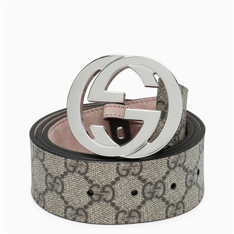 fibbia gucci|Cintura in tessuto GG Supreme con fibbia .